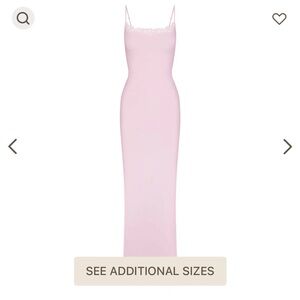 SKIMS Fits Everybody Lace Long Slip Dress